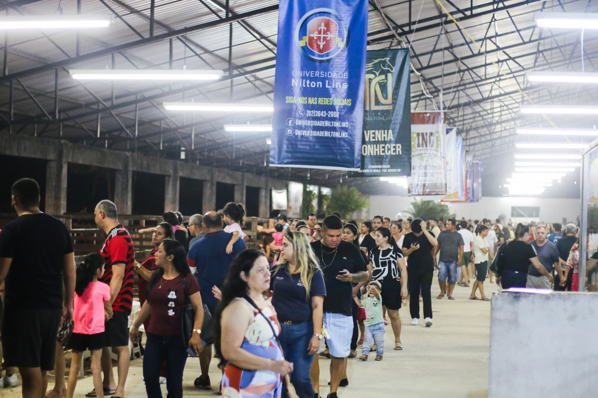 Galpão de animais lotado
