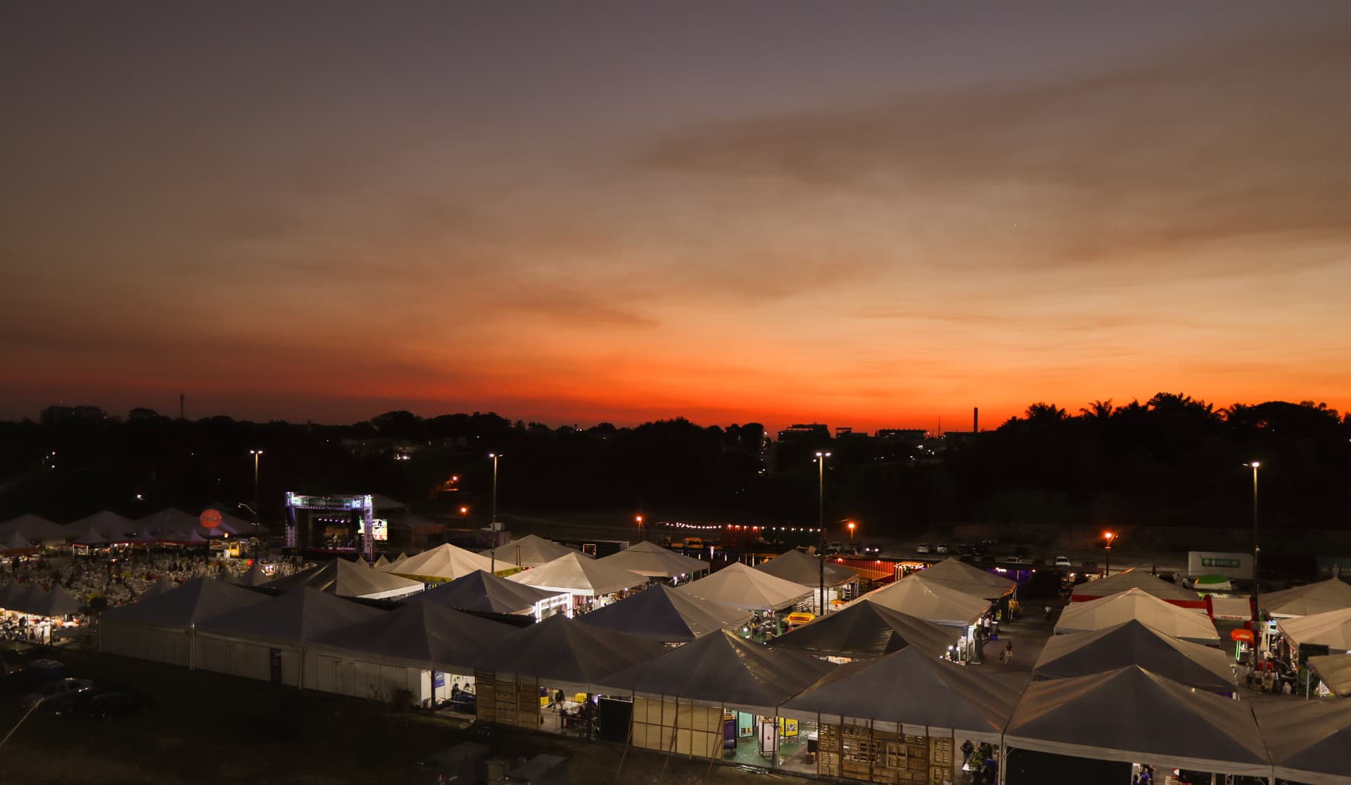 Panorâmica no fim da tarde