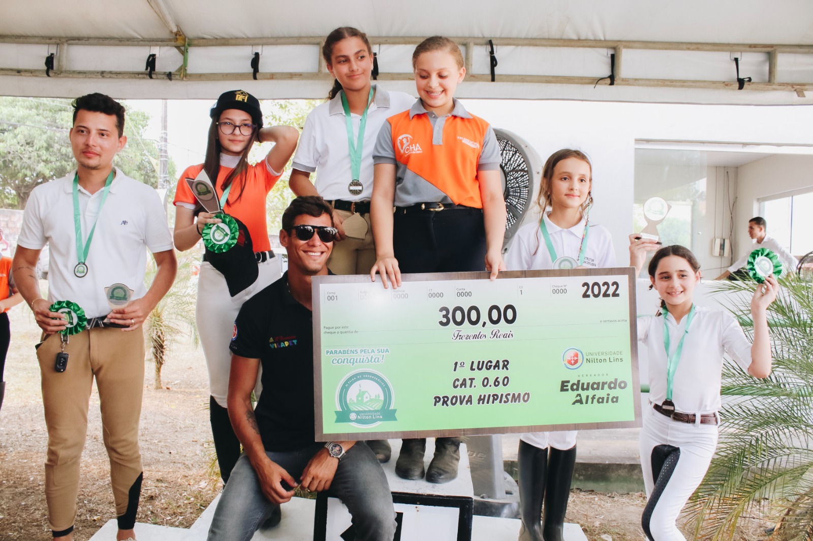 Pódio da Prova de Hipismo