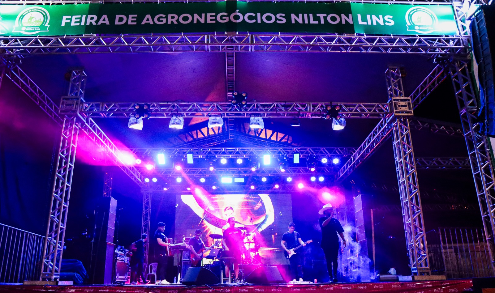 Palco principal iluminado